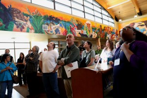 Culture Keepers on a tour of the Forest County Potawatomi Cultural Center, Library and Museum