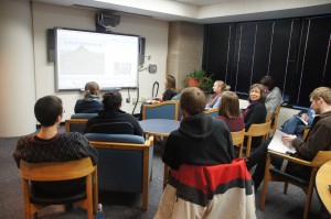 The TLAM class prepares to Skype with Aaron from Browning, Montana